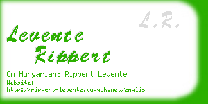 levente rippert business card